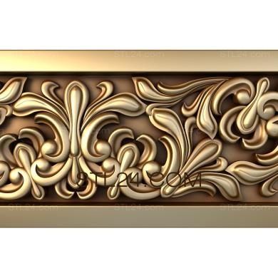 Frieze (Isotome bushes, FRZ_0146) 3D models for cnc