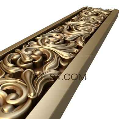 Frieze (Isotome bushes, FRZ_0146) 3D models for cnc