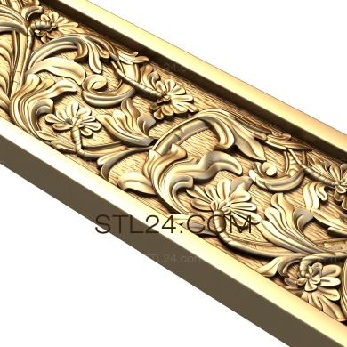 Frieze (Phlox dance, FRZ_0155) 3D models for cnc