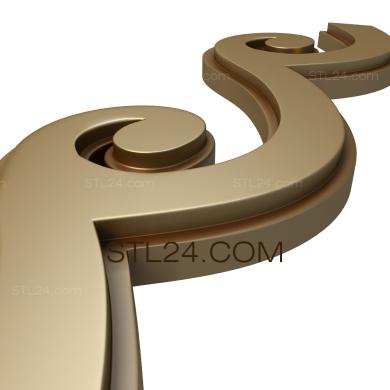 Frieze (Wave stylistics, FRZ_0165) 3D models for cnc
