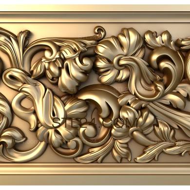 Frieze (Bouquets of levkoi, FRZ_0171) 3D models for cnc