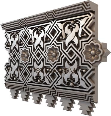 Frieze (Strict mosaic design, FRZ_0175-9) 3D models for cnc