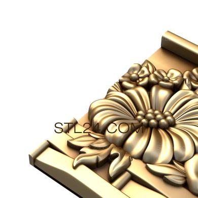 Фризы (Цветущий полисад, FRZ_0191) 3D модель для ЧПУ станка