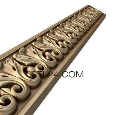 Frieze (Hyacinths, FRZ_0202) 3D models for cnc