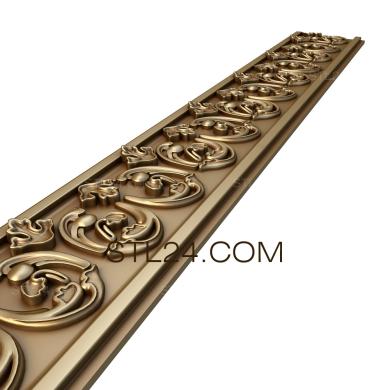 Frieze (Chernobylnik symmetry, FRZ_0209) 3D models for cnc