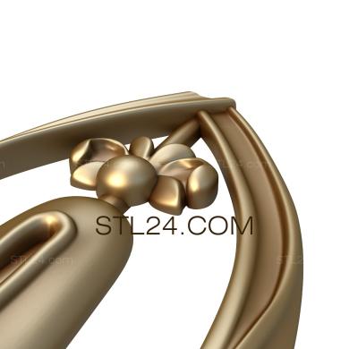 Frieze (Khatma flower, FRZ_0213) 3D models for cnc