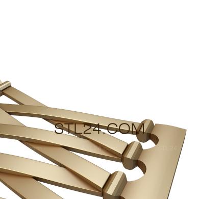 Фризы (Удлиненная решетка, FRZ_0222) 3D модель для ЧПУ станка