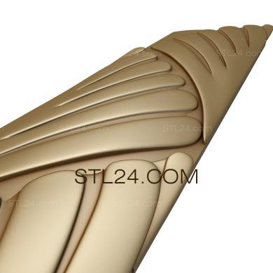 Фризы (Крылья, FRZ_0234) 3D модель для ЧПУ станка
