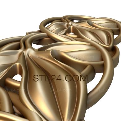 Frieze (Clover leaf, FRZ_0243) 3D models for cnc