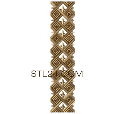 Frieze (Squares maze, FRZ_0245) 3D models for cnc