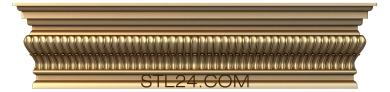 Фризы (Клавиши органа, FRZ_0258) 3D модель для ЧПУ станка