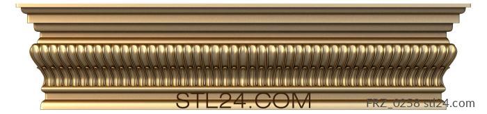 Фризы (Клавиши органа, FRZ_0258) 3D модель для ЧПУ станка