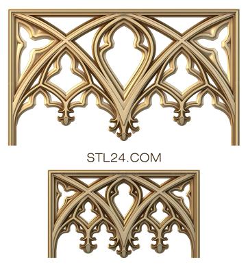 Frieze (Gothic arches, FRZ_0259) 3D models for cnc