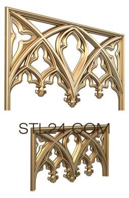 Frieze (Gothic arches, FRZ_0259) 3D models for cnc