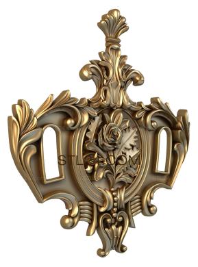 Emblems (Coat of arms of oak foliage, GR_0053) 3D models for cnc
