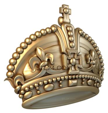 Гербы (Королевская корона, GR_0209) 3D модель для ЧПУ станка