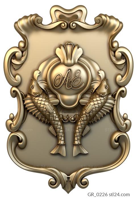 Emblems (GR_0226) 3D models for cnc