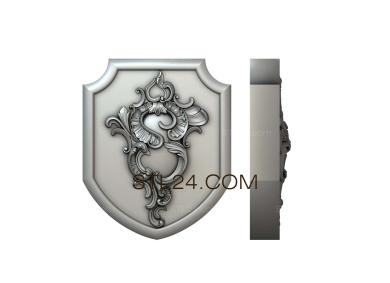 Coat of arms (GR_0277) 3D models for cnc