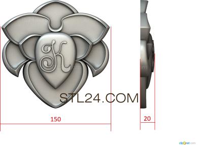 Coat of arms (GR_0356) 3D models for cnc