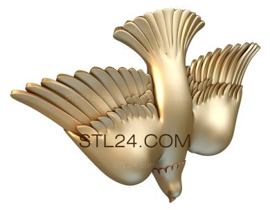 Dove (GL_0002) 3D models for cnc