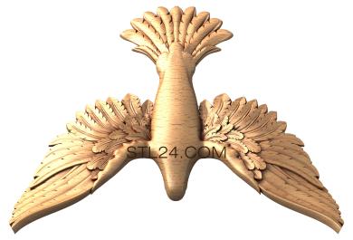 Голуби (Садящийся голубь, GL_0003) 3D модель для ЧПУ станка