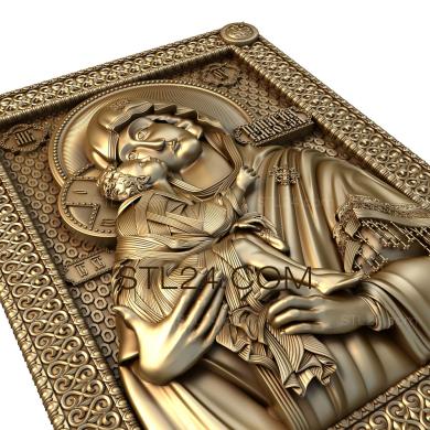 Icons (Icon of Panagia, IK_0008) 3D models for cnc