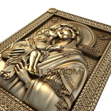 Icons (Icon of Panagia, IK_0008) 3D models for cnc