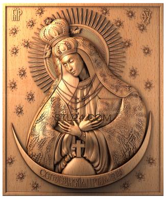 Icons (Mother of God of Ostrobramskaya, IK_0035) 3D models for cnc