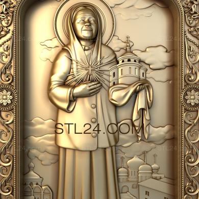 Icons (St. Matrona Moscow, IK_0060) 3D models for cnc