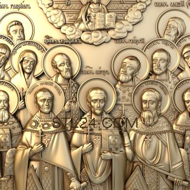 Icons (Cathedral of the New Martyrs and Confessors of Klin, IK_0066) 3D models for cnc