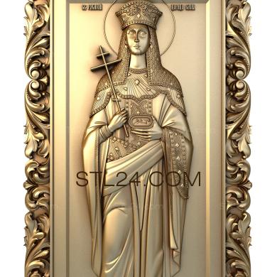 Icons (Holy Empress Elena in growth, IK_0070) 3D models for cnc