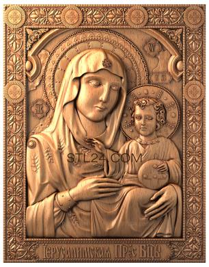 Icons (Virgin of Jerusalem, IK_0081) 3D models for cnc