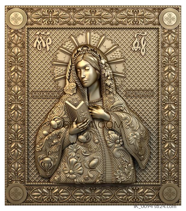 Icons (Icon of the Mother of God Kaluga, IK_0094) 3D models for cnc