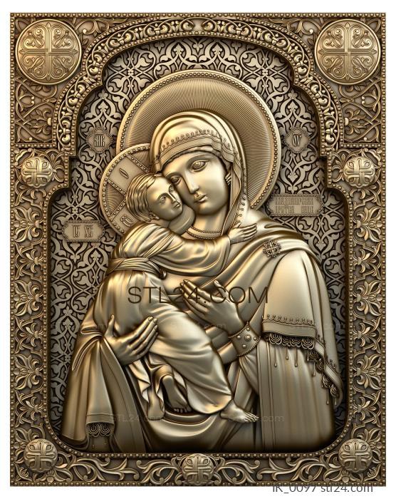Icons (Our Lady of Vladimir, IK_0097) 3D models for cnc