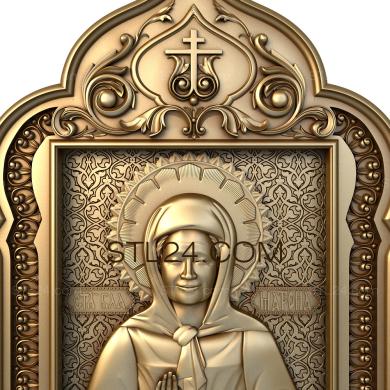 Icons (Holy Blessed Matrona of Moscow, IK_0101) 3D models for cnc
