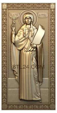 Icons (St. Martyr Photina, IK_0107) 3D models for cnc