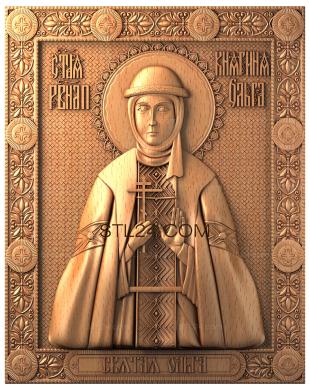 Icons (Holy Equal-to-the-Apostles Princess Olga, IK_0118) 3D models for cnc