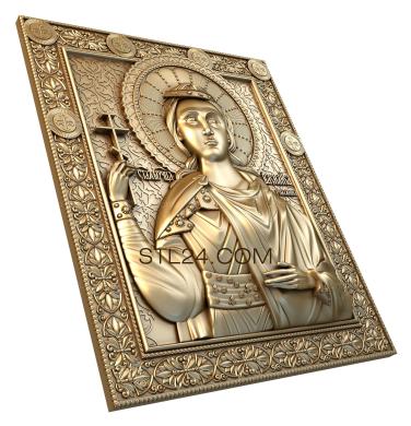 Icons (St. Martyr Vasilisa, IK_0137) 3D models for cnc