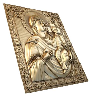 Icons (Hodegetria of the Smolensk Most Holy Theotokos, IK_0143) 3D models for cnc