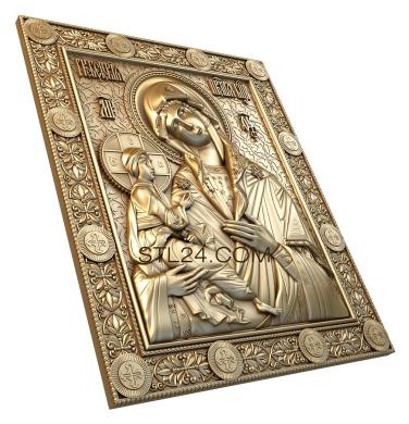 Icons (Grebenskaya icon of the Mother God, IK_0173) 3D models for cnc