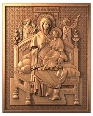 Icons (Icon of the Mother of God the Tsaritsa, IK_0182) 3D models for cnc