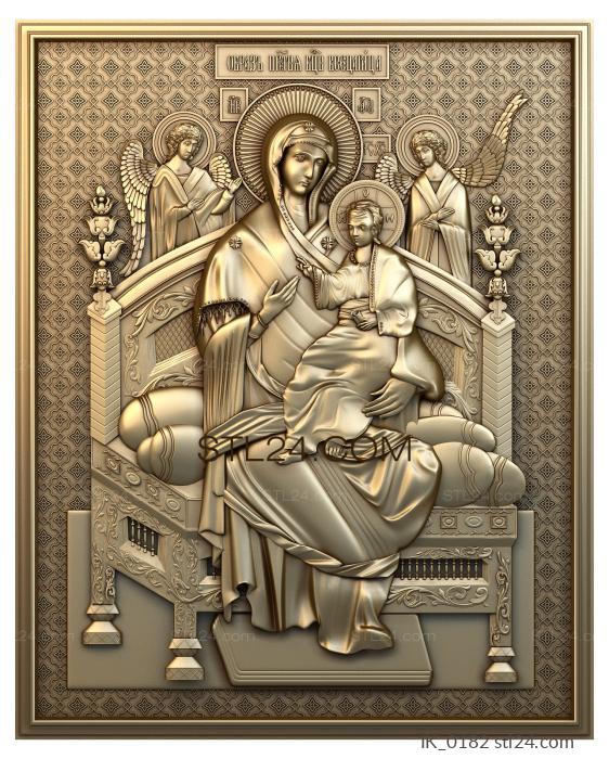 Icons (Icon of the Mother of God the Tsaritsa, IK_0182) 3D models for cnc