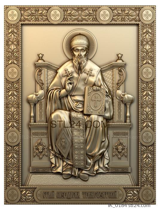 Icons (Saint Spyridon of Trimifuntsky, IK_0184) 3D models for cnc