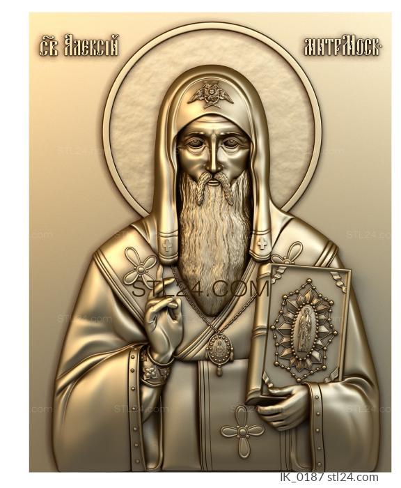 Icons (Saint Alexis Metropolitan of Moscow, IK_0187) 3D models for cnc