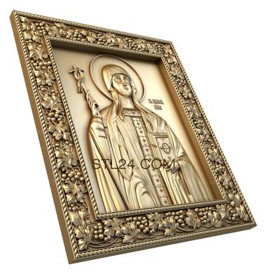 Icons (Holy Equal to the Apostles Nina, IK_0202) 3D models for cnc