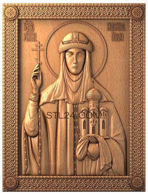 Icons (Holy Equal-to-the-Apostles Princess Olga, IK_0203) 3D models for cnc