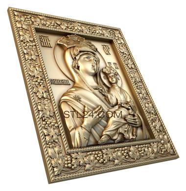 Icons (The all-blessed icon of the Mother of God, IK_0215) 3D models for cnc