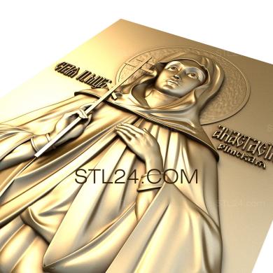 Icons (Holy Martyr Anastasia of Rome, IK_0222) 3D models for cnc