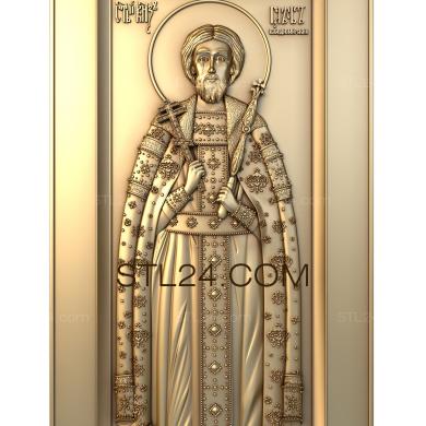 Icons (Holy noble prince Gleb Vladimirsky, IK_0229) 3D models for cnc