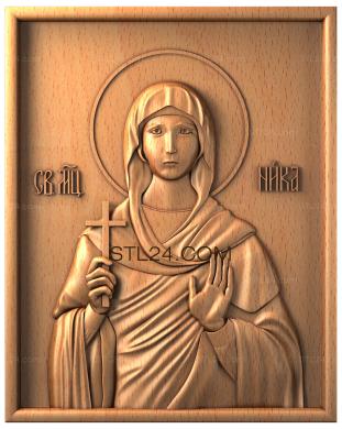 Icons (Holy Martyr Nika, IK_0230) 3D models for cnc